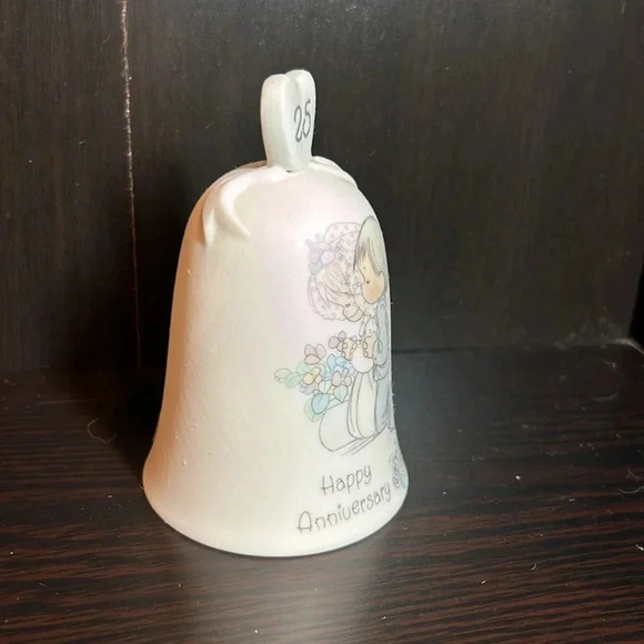 1989 Precious moments 25th wedding Anniversary bell. - Picture 2 of 9
